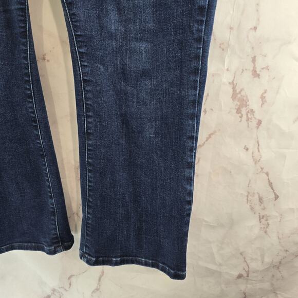 Torrid Jeans Women 14 S Short Sky High Kick Boot Dark Wash High Rise Denim - Picture 5 of 14